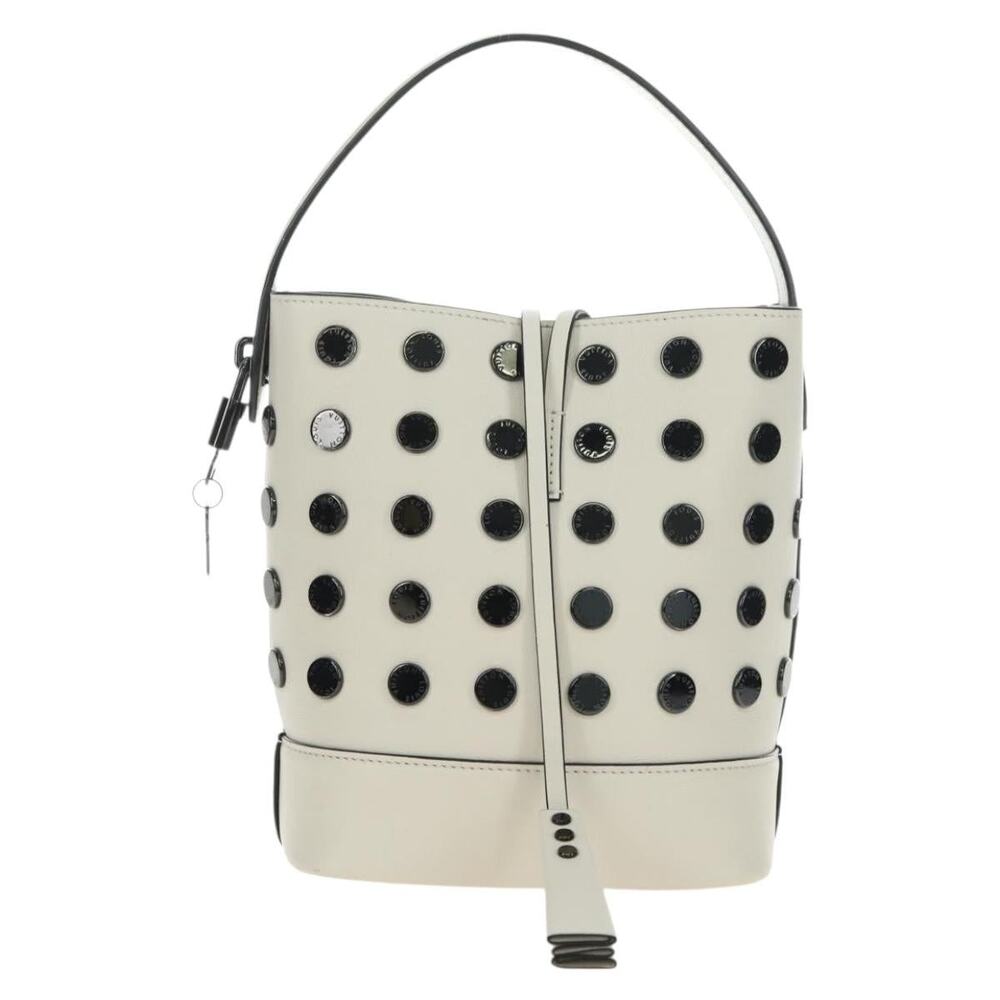 Louis Vuitton Calfskin Leather Odas Handbag White